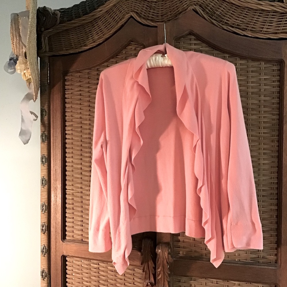 J. Crew Spring into Summer coral cascade sweater